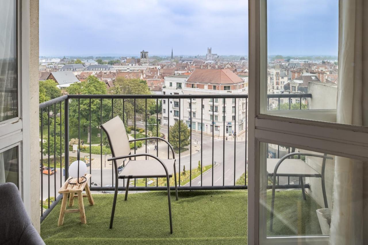 Evasion Urbaine - Vue Panoramique - Proche Gare Leilighet Troyes Eksteriør bilde